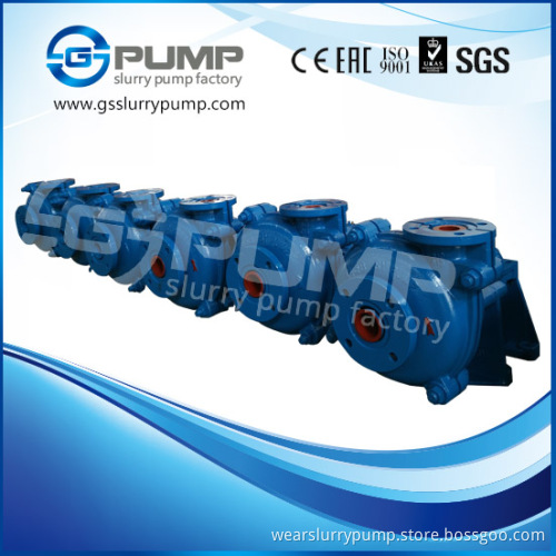 Rubber liner slurry pump for mining tailings
